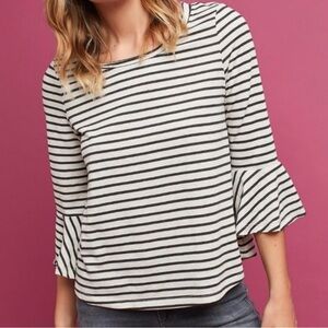 Anthropologie Deletta Celina Striped Top Size Medium